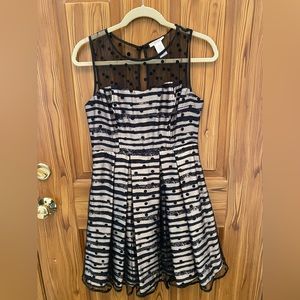 Black and Gold Mini Dress